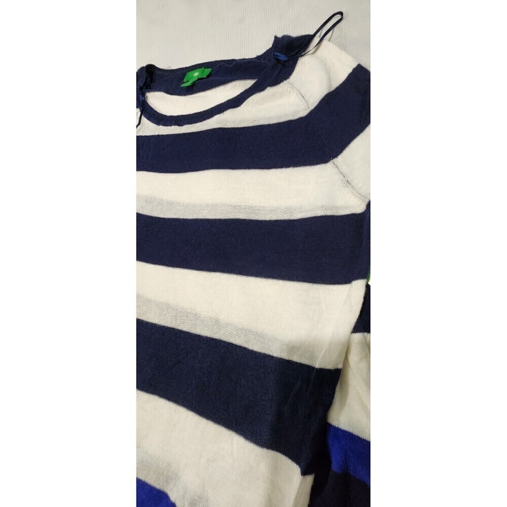 Dip Long sleeve Top Sweater For Women Lightweight Color Blue Navy White - Picture 7 of 11